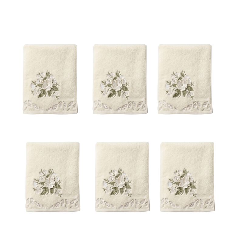 Set De 6 Toallas De Ba&ntilde;o Crema Premium 70x140 C... image number null