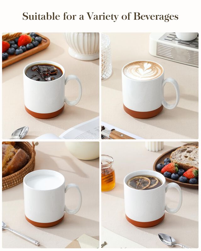 Tazas De Caf&eacute; Malacasa 450 ml Juego De 4 Color ... image number null