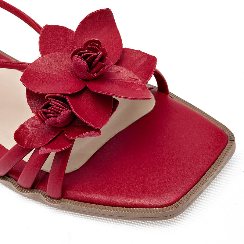 Moramora sandalia piso para mujer rojo cod 1407... image number null
