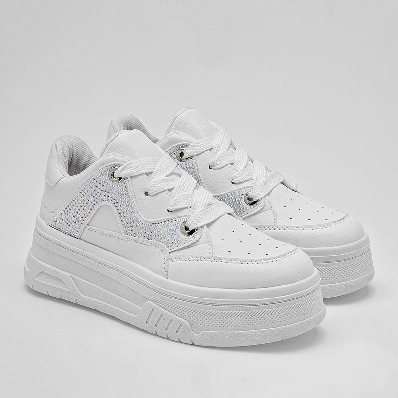 Moramora Tenis urbano para mujer blanco image number null