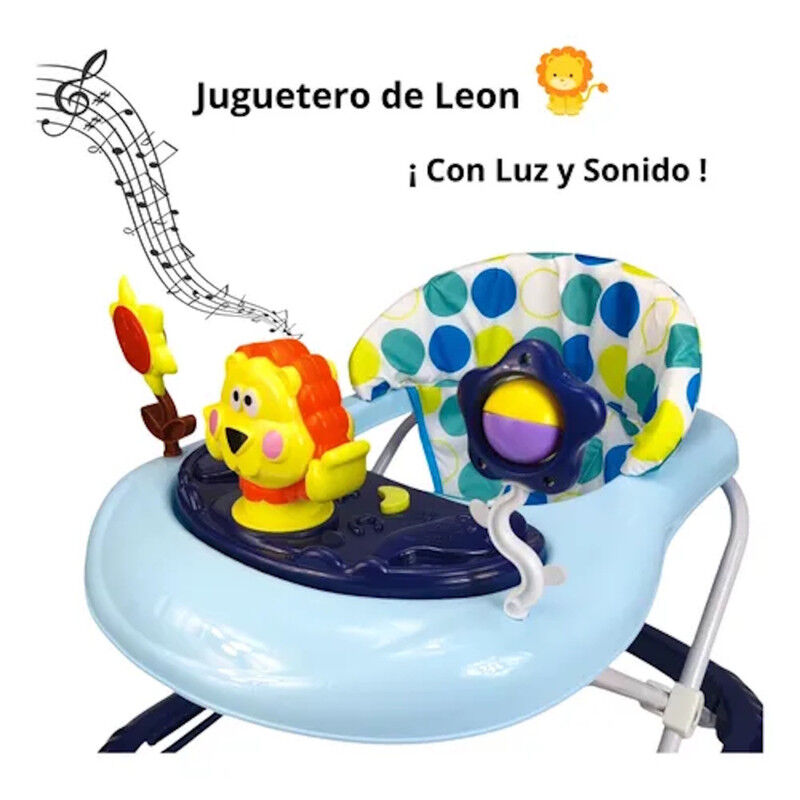 Andadera Para Beb&eacute; Azul Con Luz Sonido Llantas ... image number null