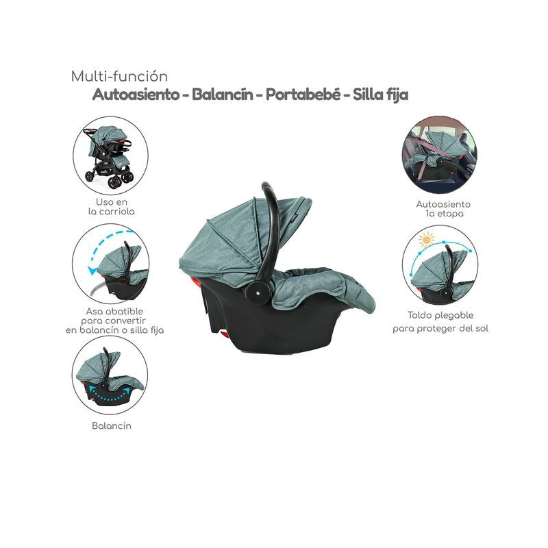 Travel System Elite D'bebe &mdash; Plegable Con Una M... image number null