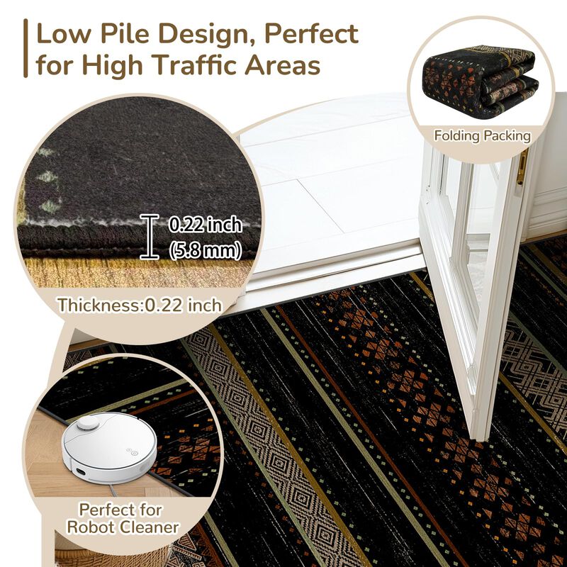 Alfombra Bestsweetie 160x210 Cm Lavable Con Est... image number null