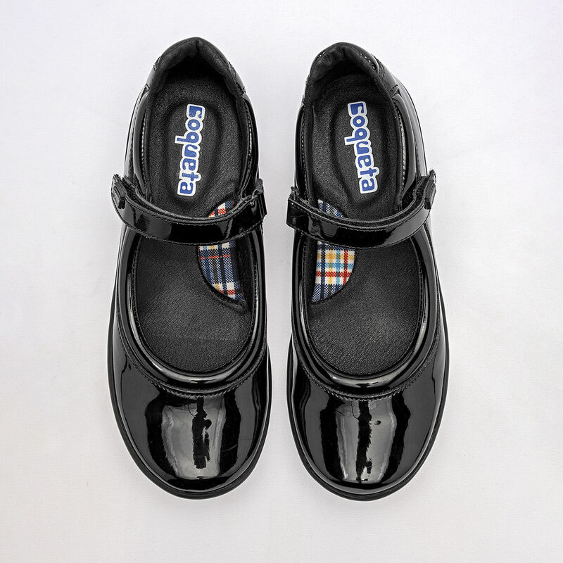 Coqueta Zapato Escolar Para Beb&eacute; Negro Charol C... image number null