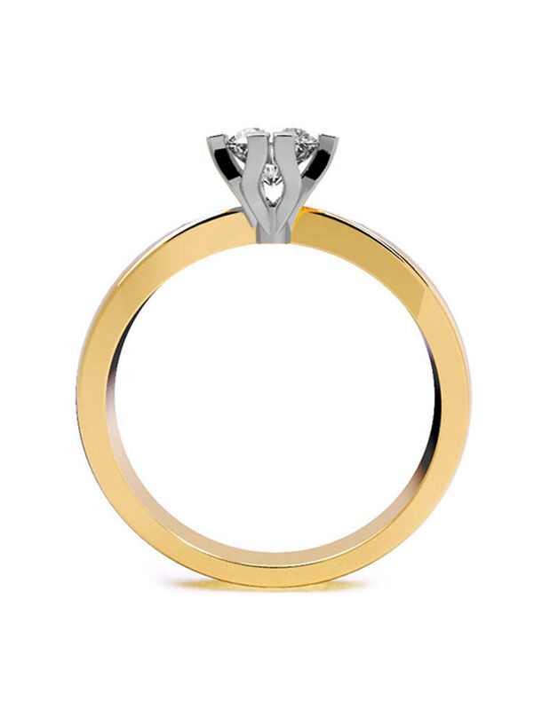 Anillo de Compromiso de 14K con Circonia Talla ... image number null