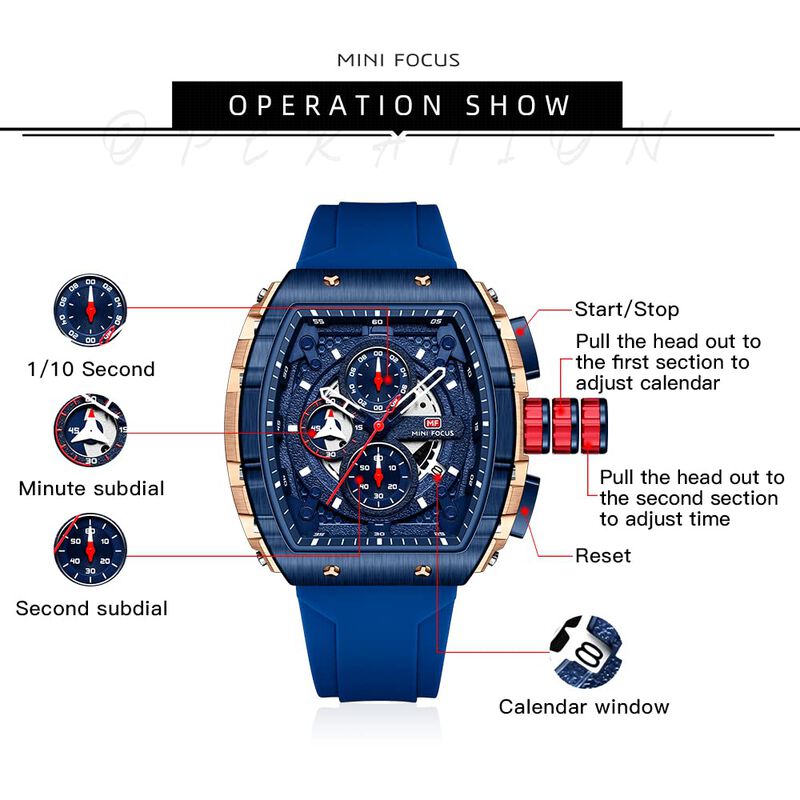 Reloj Mf Mini Focus Fashion Sport, Cron&oacute;grafo I... image number null