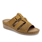 Via Moda sandalia cu&ntilde;a para mujer amarillo cod 140849-E