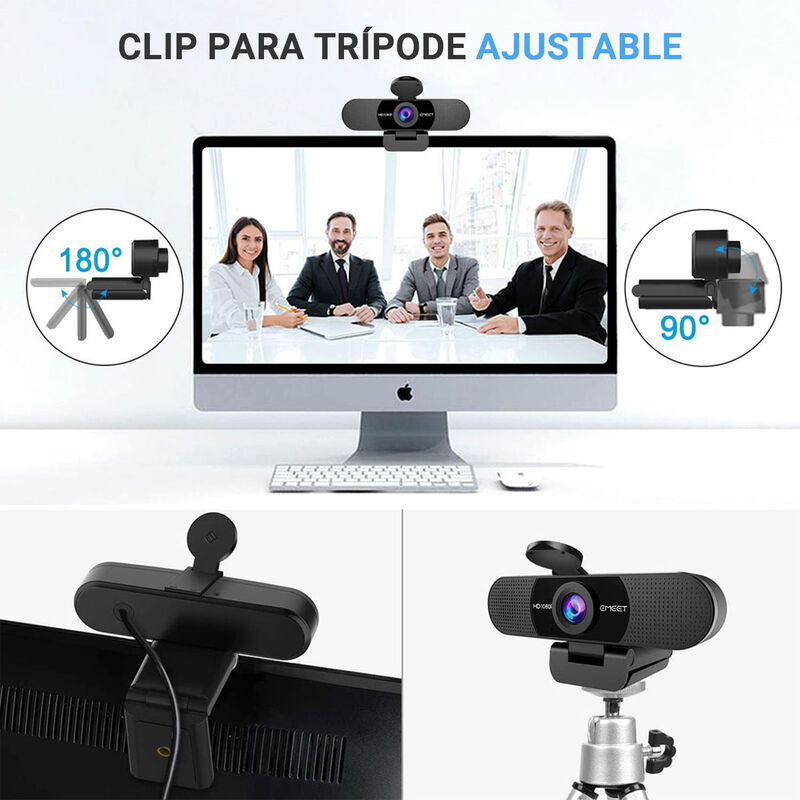 Webcam EMEET C960 Micrófonos Duales Cámara Web ... image number null