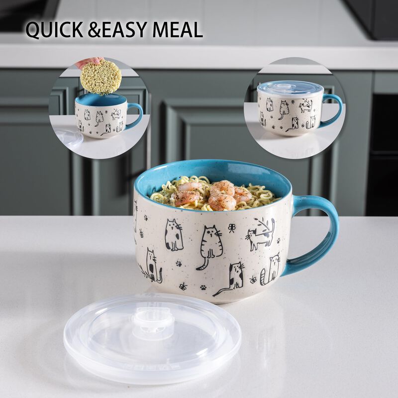 Taza Para Sopa Amorarc 680 ml con Tapa y Asa (2... image number null