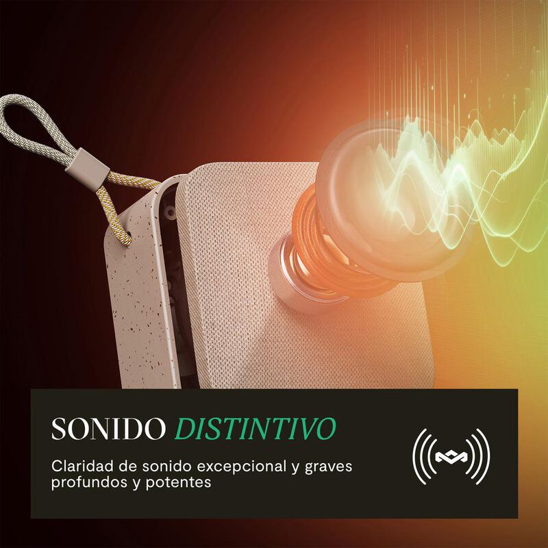 Bocina Port&aacute;til Rise Up Cream The House of Marl... image number null