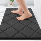 Tapete De Ba&ntilde;o De Espuma Viscoel&aacute;stica Olanly Ultrasuave Y Absorbente 30 X 50 Cm Negro
