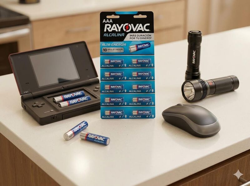 Pilas Rayovac Alcalinas Aaa Tira Con 10 Unidade... image number null