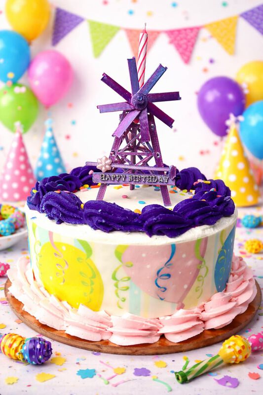 Adorno Para Pastel Euphie Creations 9 cm Morado... image number null