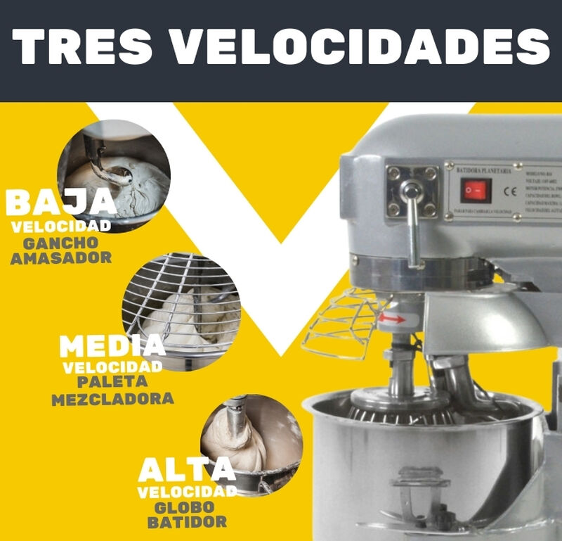 Batidora Industrial Pedestal Planetaria 10 Lts ... image number null