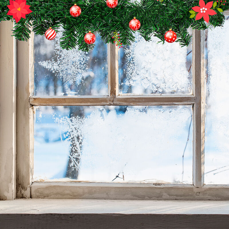 Guirnalda Gu&iacute;a Navide&ntilde;a Verde 2.7 Metros. Largo image number null