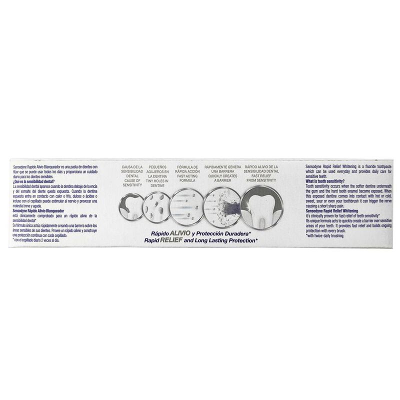 Sensodyne Rapido Alivio Blanqueador Pasta Denta... image number null