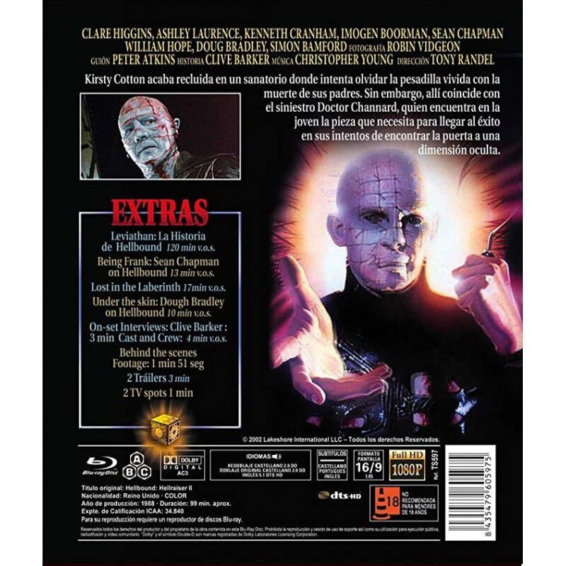 Hellbound: Hellraiser Ii [blu-ray] (1988) image number null