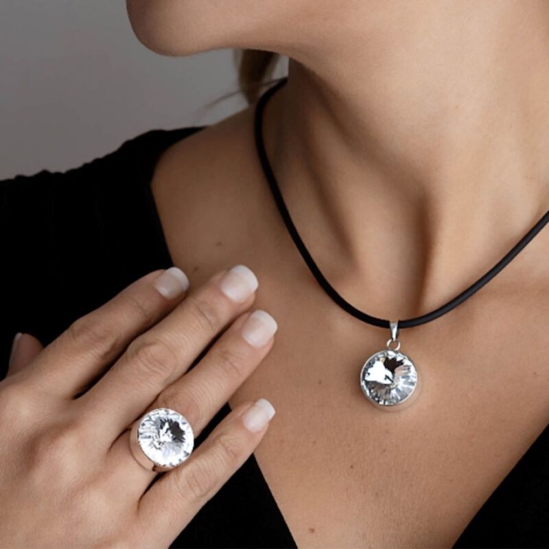 Anillo ajustable Rivoli con plata .925 Zvezda image number null