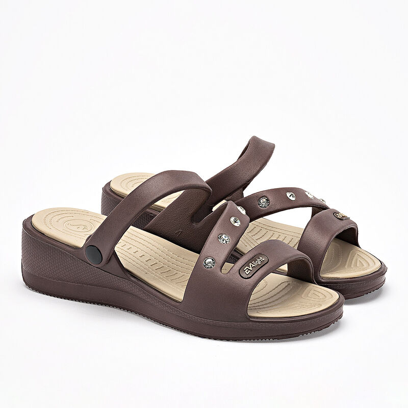 Evalight sandalia impermeable para mujer caf&eacute; c... image number null