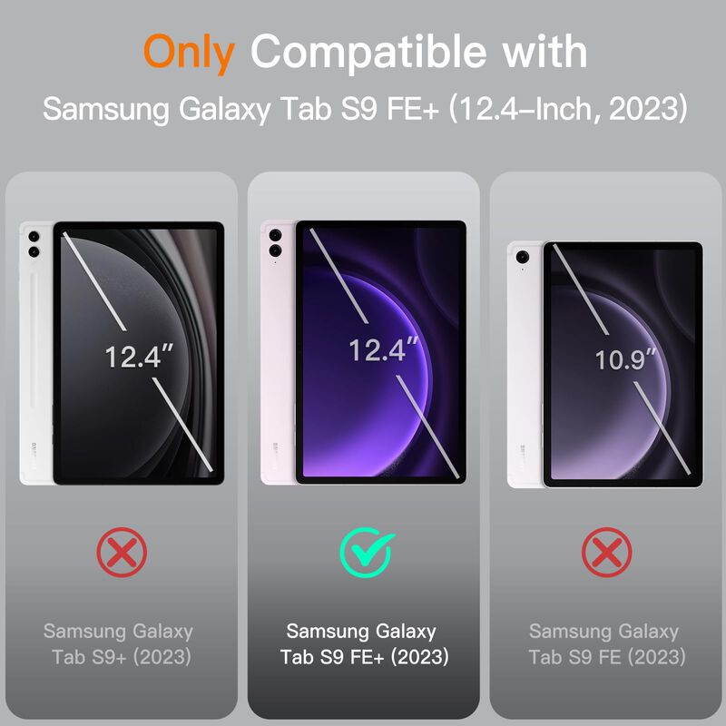 Funda Jetech Para Samsung Galaxy Tab S9 Fe+/s9 ... image number null