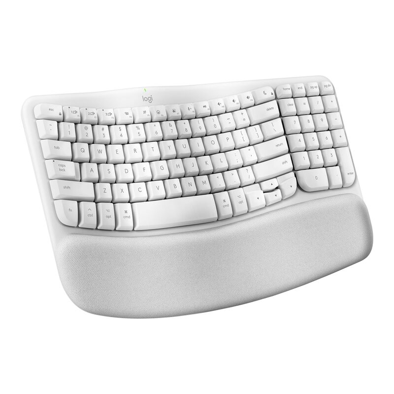 Teclado Ergon&oacute;mico Inal&aacute;mbrico Logitech Wave Ke... image number null