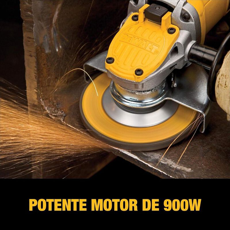 Esmeriladora DeWalt 4 1/2" 900W Profesional con... image number null