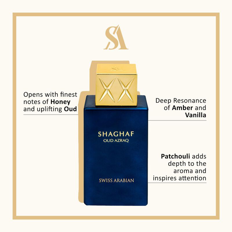 Perfume Ar&aacute;bigo Suizo Shaghaf Oud Azraq Edp 75 ... image number null