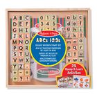 Set De Sellos Para Juguetes Melissa & Doug Deluxe Wooden Abc 123s 3+