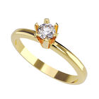 Anillo de Compromiso en Oro Amarillo 14K con Circonia -  Talla:9/ M457-14Y-CZ-9