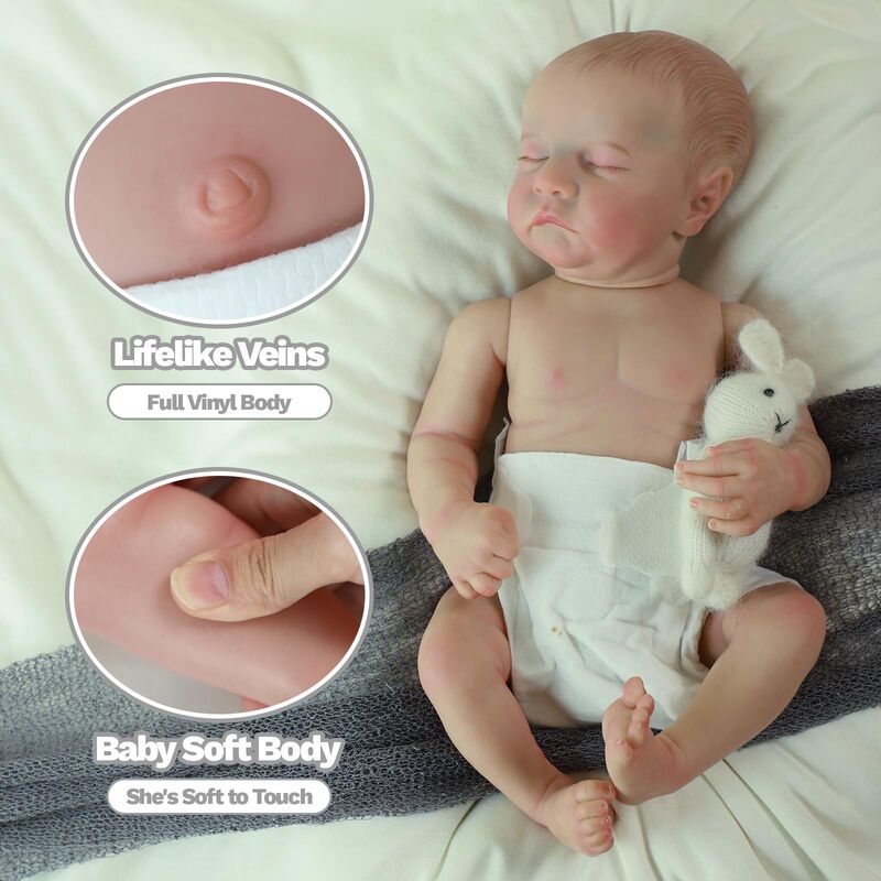 Mu&ntilde;eca Reborn Scom Realistic De Silicona Para N... image number null