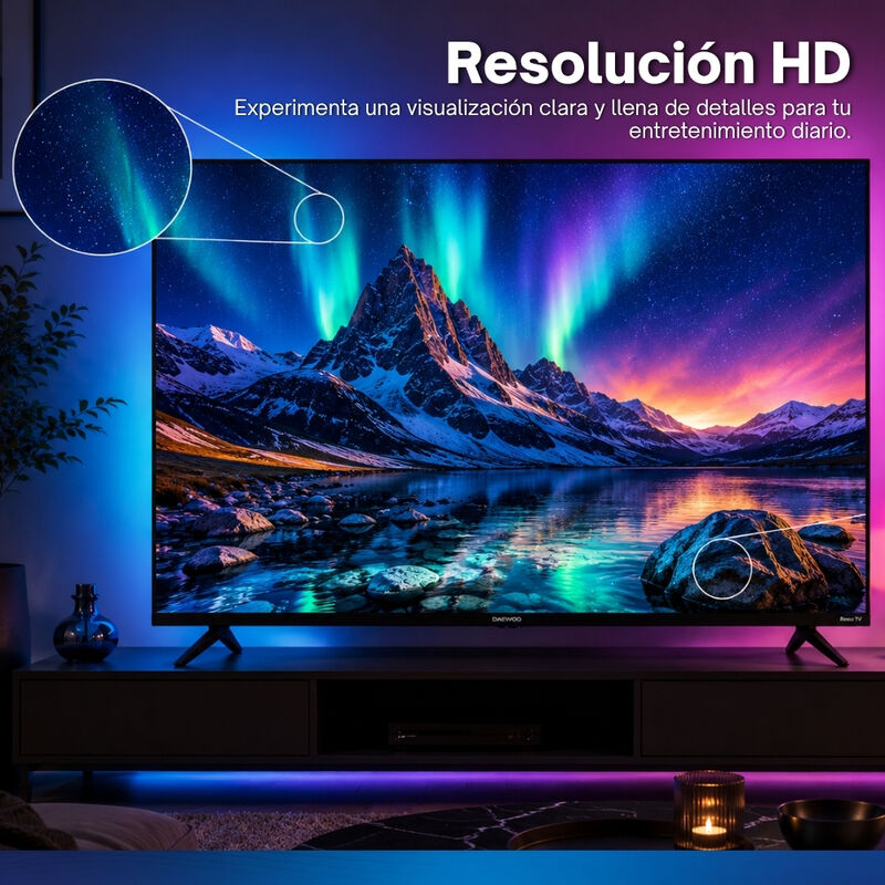 Daewoo  Pack 2 Smart Tv 32 Pulgadas Hd Led Roku... image number null