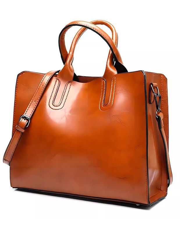 Bolsa Shoulder Pink Brule Leather Para Mujer image number null