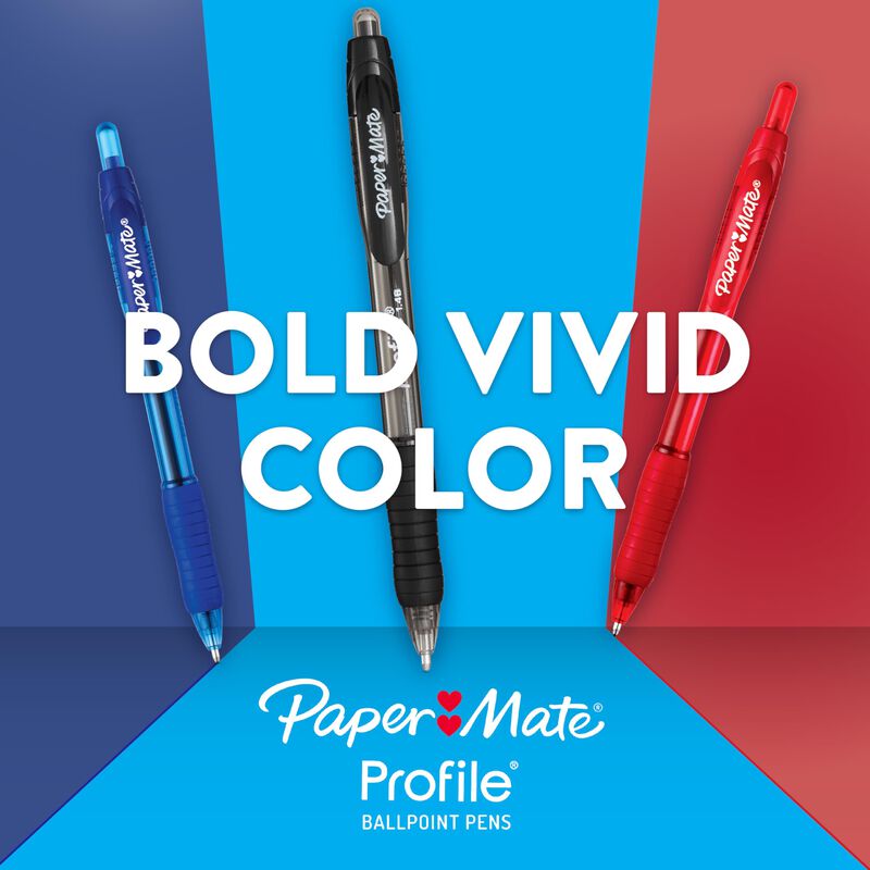 Bol&iacute;grafo Paper Mate Profile Retr&aacute;ctil De Color... image number null