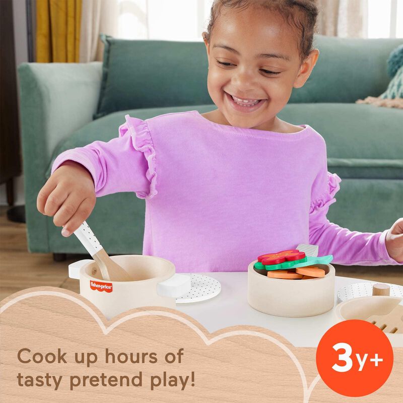 Set De Ollas Y Sartenes Pretend Play Wood Kitch... image number null