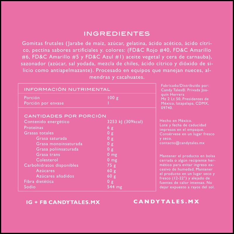 Candy Tales Pack Gummy/Chews/Rainbow con 100 gr... image number null