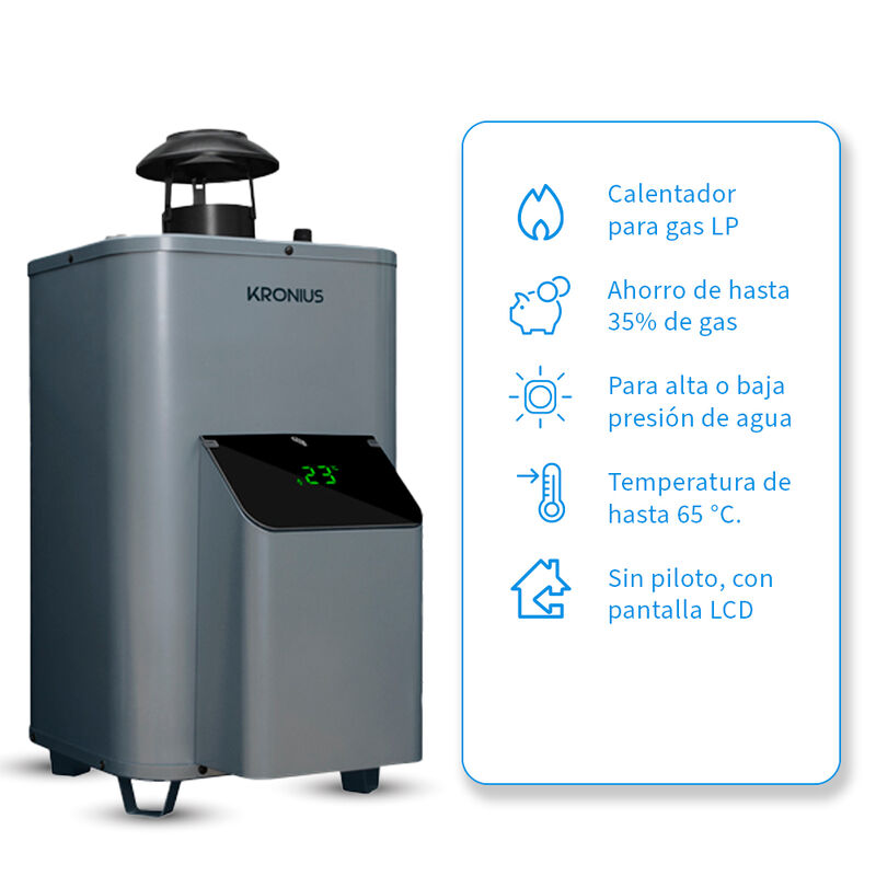 Calentador El&eacute;ctrico Kronius R&aacute;pida Recuperaci&oacute;... image number null