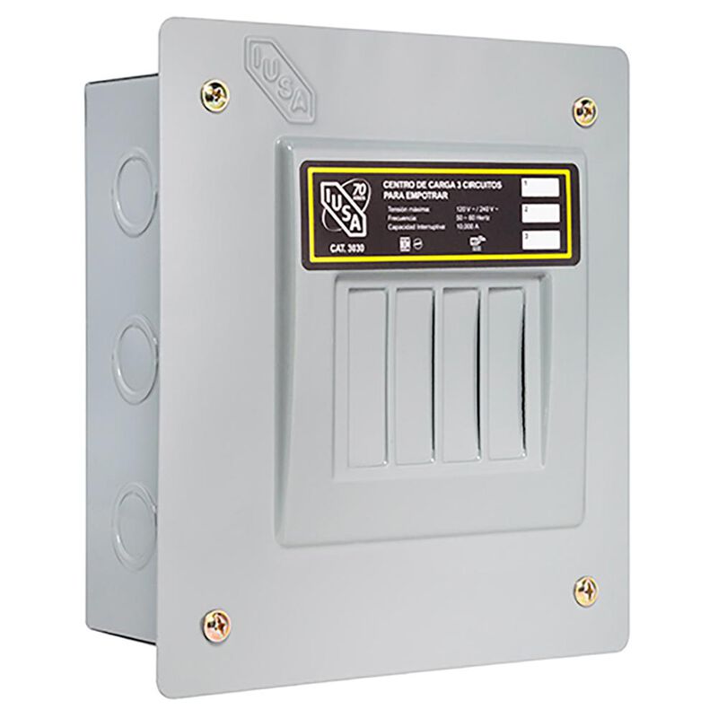 Centro de carga 3 polos empotrable image number null