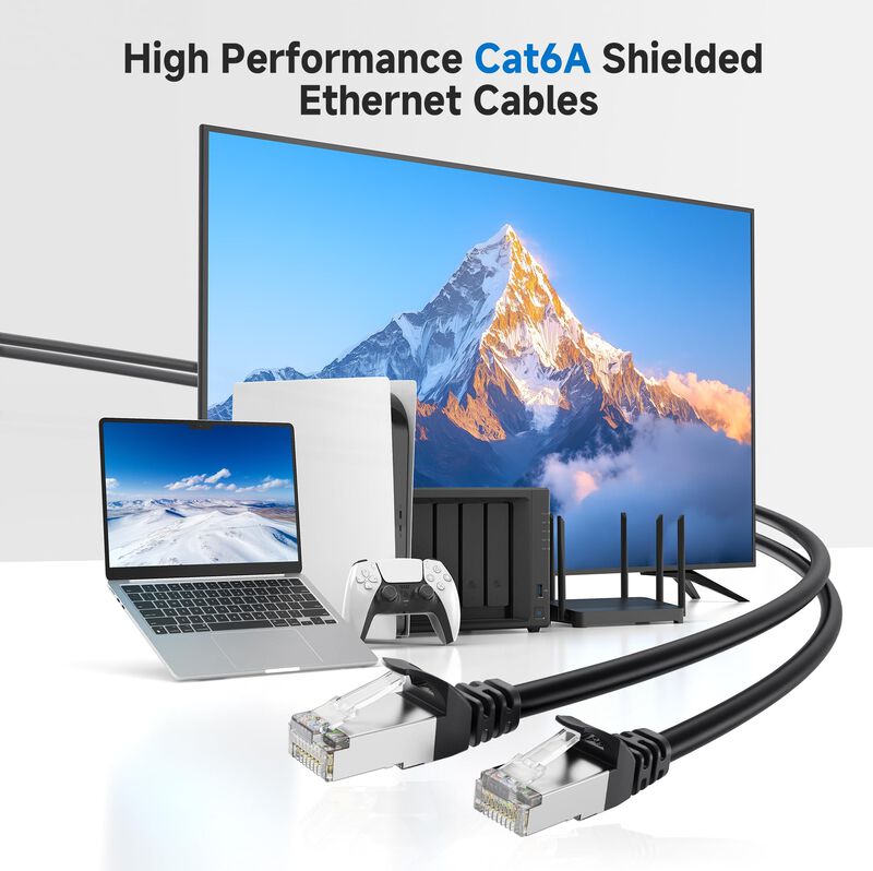 Cable Ethernet Matters Cat 6a, 10 Gbps, 15 M, B... image number null