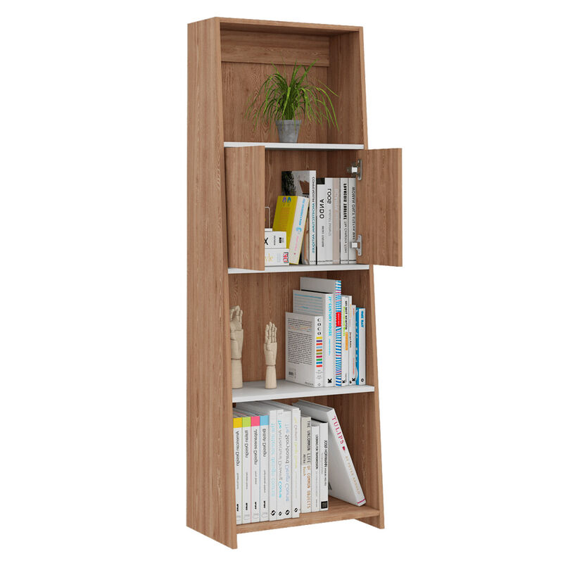 Librero Tanix Miel y Blanco Virtual Muebles image number null