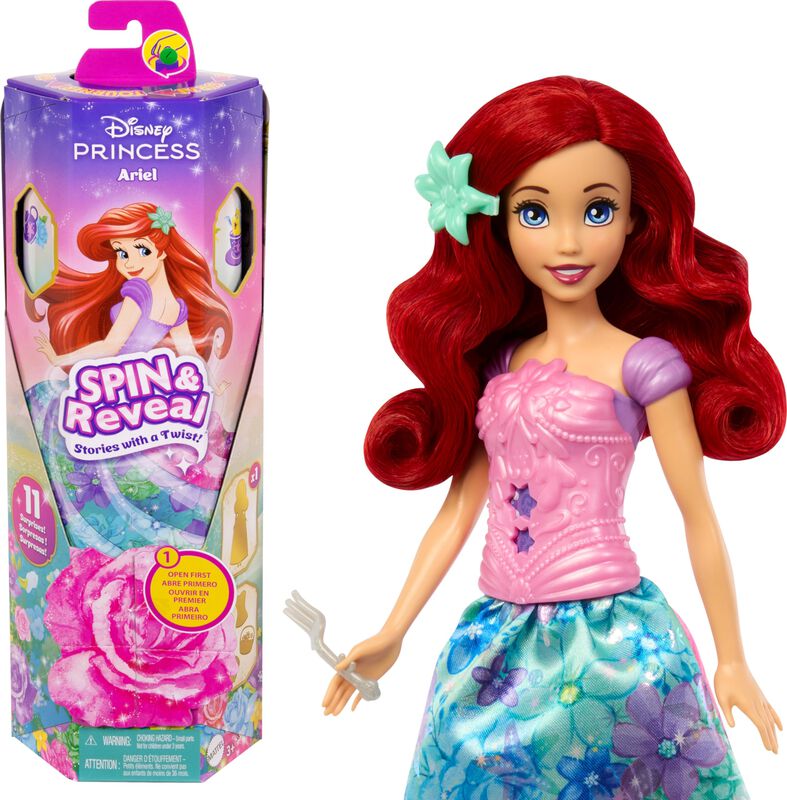 Mu&ntilde;eca De Moda Mattel Disney Princess Ariel Spi... image number null