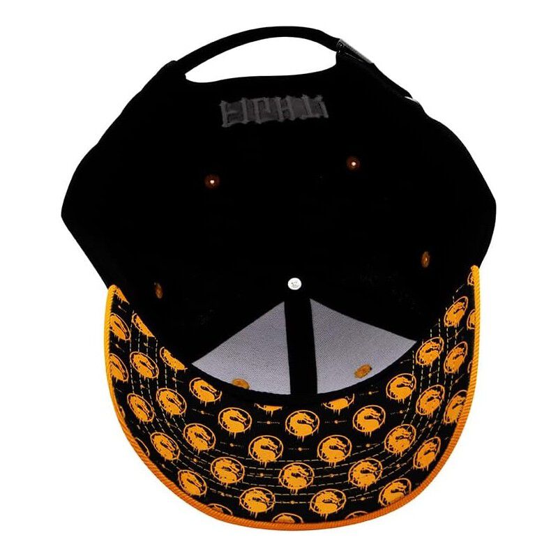 Gorra Mortal Kombat Naranja Y Negro image number null