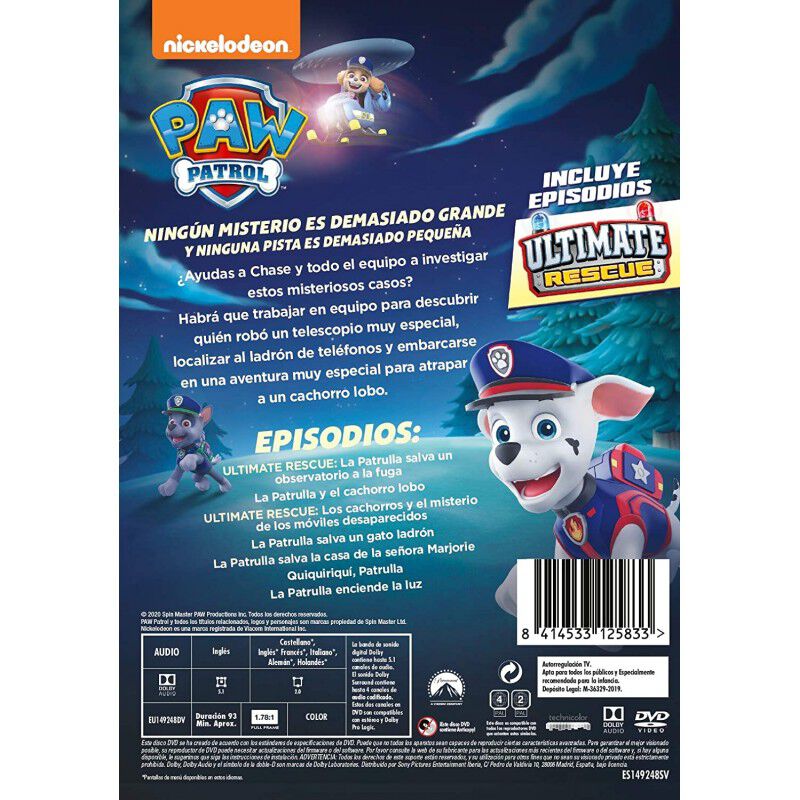 Paw Patrol 22: Cachorros En Busca De Un Misteri... image number null