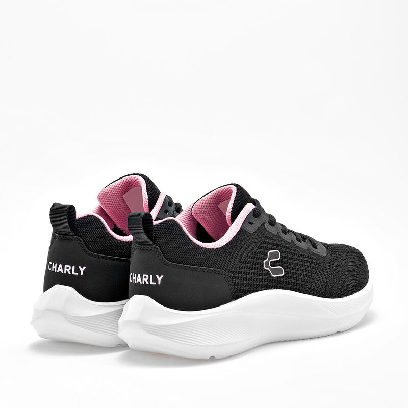 Charly Tenis deportivo para mujer negro, runnin... image number null