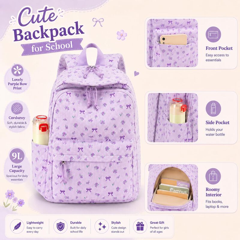 Mochila BTOOP de 15.6" Tela de Pana image number null