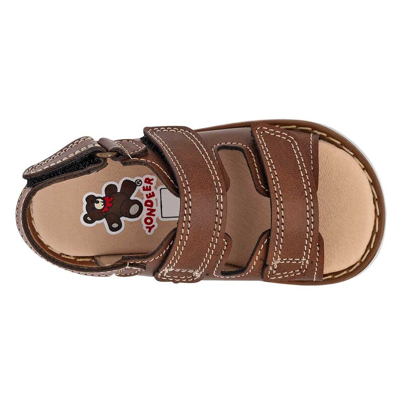 Yondeer Sandalia para bebé niño café image number null
