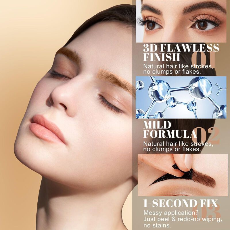 Gel Para Cejas Ursoulney Peel-off Marr&oacute;n Claro ... image number null