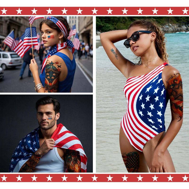 Tatuaje Temporal Verkstad 32 L&aacute;minas Bandera De... image number null
