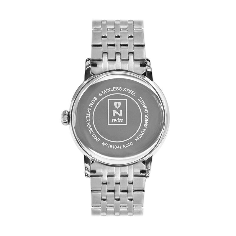 Reloj Nivada Executive Dama Acero Negro Índice image number null