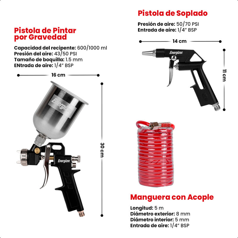 Energizer Kit Accesorios Para Compresor De Aire... image number null