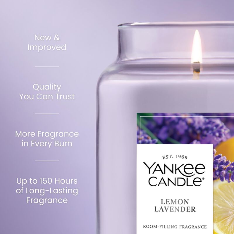Candle Yankee Candle, Tarro Grande, Lim&oacute;n Y Lav... image number null